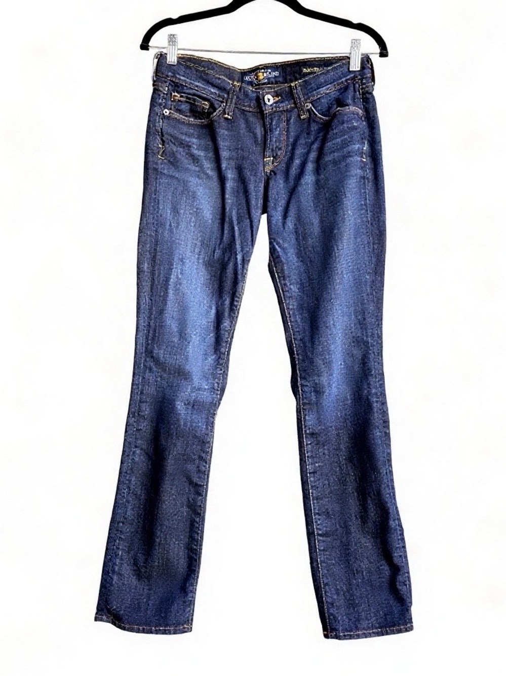 Lucky Brand Dark Indigo Zoe Straight Leg Jeans Denim Low Rise - 6/28
